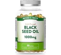 Black Seed Oil 1000mg | 60 Softgels | Cold Pressed Supplement with Omega 6 & 9 | by Nature's Truth