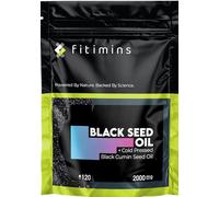 Black Seed Oil Capsules 2000mg | High Strength Thymoquinone | 120 Softgels | 2-Month Supply | Cold-Pressed Virgin Oil with Omega 3, 6 & 9 | Nigella Sativa Supplement for Hair Growth, Acne & Skin Glow