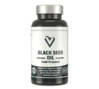 Black Seed Oil Tablets - Cold-Pressed Black Cumin Seed Supplement - Supports Heart Health, Joint Comfort, Skin & Vision - Natural Pain Relief - Halal & GMP Certified - 30 or 60 Vegan Tablets (60)