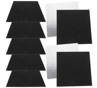 Black Self-Adhesive Floor Tiles 10pcs Peel and Stick Carpet Squares | Polyester Surface, Classic Pattern, -free Installation, Easy Stain Removal, Suitable for Hard Floors, Tile Surfaces