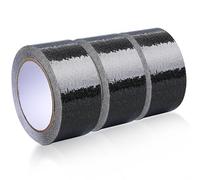 Black Self Adhesive Non Skid Tape Anti Slip Traction Tape to Prevent Slips and Falls, 3 Pack High Traction Non Slip Stair Treads Tape for Stairs or Slippery Indoor or Outdoor Step Surfaces(5cm*5m