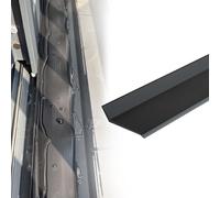 Black Self-Adhesive Window Rain Deflectors for Home, 135° Angled Water-Blocking Strips for Window, Bendable Exterior Door Windows Rain Drip Guards(W L 45 MM X 50 M)