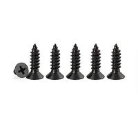Black Self Tapping Screws for Wood,100pcs M3 x 16mm 304 Stainless Steel Flat Head 10mm screws for Furniture and Drywall (M3 x 16mm 100PCS)