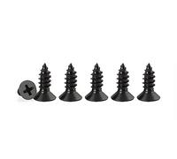 Black Self Tapping Screws for Wood,100pcs M4 x 12mm 304 Stainless Steel Flat Head 10mm screws for Furniture and Drywall (M4 x 12mm 100PCS)