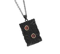 black separation necklace for women handmade geometric pendant necklace