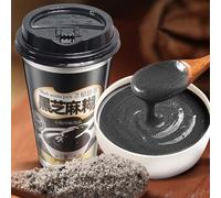 Black sesame paste,healthy nutritious breakfast porridge (6/12/24cups) instant meal replacement,whole grain food,snack food,ready-to-eat soup,delicious snack gifts (6 cups)