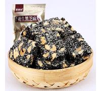 Black Sesame Sugar Peanut Crisp, Sweet Peanut Sugar, Chinese Traditional Hand-made Snacks, Healthy Leisure Snacks, Leisure Food, Afternoon Tea Dessert and Dim Sum, Vegeta (sesame peanut candy,2000g)