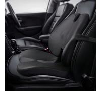 (Black set) Memory Foam Seat Cushion Waist Back Support Pillow Set Orthopedic Ergonomic Coccyx Relief Hip Lumbar Pad for Office Chair Car