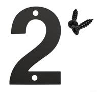 Black Shadow Finish Floating House Number for Exterior Door or Wall with No Spacer Requirement for Flush or Standoff Installation (2)