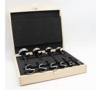 Black Shark Pro Forstner Drill Bit Set 10 Pieces Diameter 15-20-25-26-30-35-40-45-50-55 mm Length 90 mm in a Wooden Case