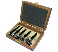 Black Shark Pro Forstner Drill Bit Set 5 Pieces Diameter 15-20-25-30-35 mm Length 90 mm in Wooden Case