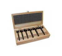 Black Shark Pro Forstner Drill Bit Set 6 Pieces Diameter 20-25-30-35-40-50 mm Length 90 mm in Wooden Case