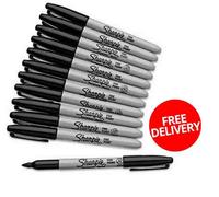 Black Sharpie Fine Point Tip Permanent Marker Pens 1,2,3,4,5,6,8,10,12,24,50,100