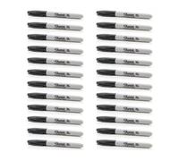Black Sharpie Fine Point Tip Permanent Marker Pens 24