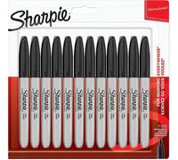 Black Sharpie Pens permanent marker Pen Fine Point Tip Markers New