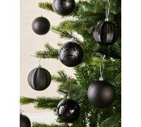 Black Shatterproof Baubles
