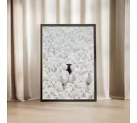 Black Sheep Canvas Poster Art Classic Retro Style Frameless Wall Hanging Decor Print Painted Artwork Home Decor 80 x 120 cm Frameless
