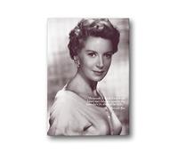 Black Sheep Design Famous/Memorable Quote Deborah Kerr Canvas, White, 16 x 12-Inch