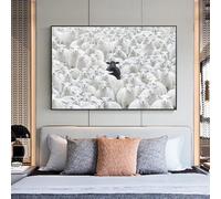 Black Sheep in Flock Wall Art Poster Black Pigeon in Pigeon Flock Canvas Art Prints in Flock Decor Picture(40x60cm/Frameless)