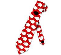 Black Sheep TIES Animal Neckties, Red, Adult