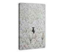 Black Sheep Wall Art Canvas Poster Bedroom Decor Landscape Office Room Decor Gift 24x36inch(60x90cm)