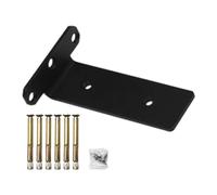 Black Shelf Bracket - Metal L Brackets for Shelves,Heavy Duty Metal Gadgets with Screws, Invisible Supports Wall Mounted for Indoor Room Garage