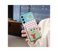 (Black Shell-Card Holder-Love Frog, Samsung A26 5G) Suitable for Samsung mobile phone case with ID card bag textured change card digital cartoon