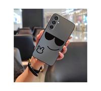 (Black shell-gradient sunglasses, Samsung M16 5G/SM-M166P/F16 5G) Suitable for Samsung mobile phone cases for men and women, digital solid color textured anime Spider-Man mobile phone cases