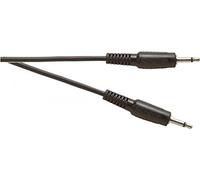 Black Shielded 3.5mm Mono Jack Plug to 3.5mm Mono Jack Lead Electrovision A117