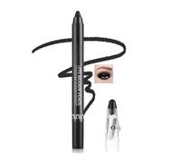 Black Shimmer Eyeshadow Stick, Buildable Colour Pencil With Sharpener | Smooth Glide-On Formula, Defined Tip For Controlled Application, Water-Resistant And Smudge-Resistant, Day Or Evening Use