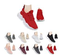 Black Shoes for Women Jogging Slip on Trainers Breathable Arch Support Non Slip Work Running Walking Shoes Memory Foam Mesh Orthopedic Sports Sneakers Lightweight Trainers Air Cushion Sneakers