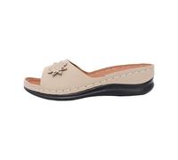 Black Shoes Size 4 Women Diamanté Sliders Women Ladies Soft Sandals Size 6 Womens Closed Toe Mules Champagne Heels Plantar Fasciiti Flip Flop Toe Loop Sandals for UK Beige 5 5