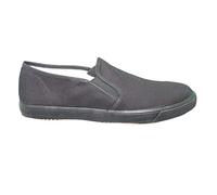 Black Shoes Unisex Adults Plimsolls Women's Pumps Sneakers Mens Casual Loafers - Black -Size 10-44