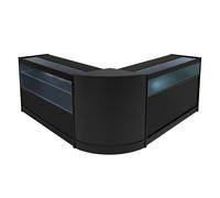 Shop Counter Set Adonis Storage Unit LED Light Lockable Retail Display 3 Colours