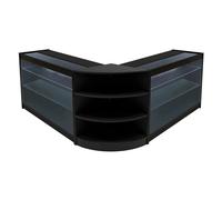 Black Shop Counter Set Apollo LED Light K1200 LM60 120cm 60cm W