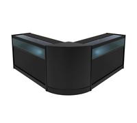 Black Shop Counter Set Iris LED Light B1200 CM60 120cm 60cm W