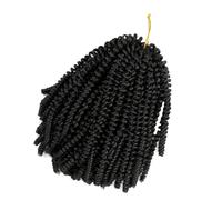 Black Short Braid Wig Chemical Fiber Fashion Headpiece