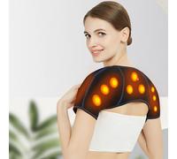 (Black) Shoulder Brace For Men And Women,Soft Self Heating Relaxing Shoulder Pad Support Braces Belt Magnetic Strap