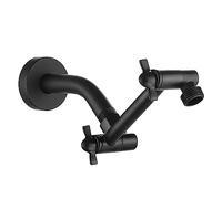 Black Shower Arm, Shower Head Extender Arm with Universal Connection to Shower Heads, Anti-Leak Tool-Free Installtion, Shower Exetension (5 Inch, Matte Black)