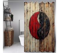 Black Shower Curtain Dream Shower Curtains for Bathroom, HD Printing Waterproof Bathroom Curtains with 12 Hooks, Polyester Bath Curtain Machine Washable for Shower Stall 100 x 180 cm -ly250724X