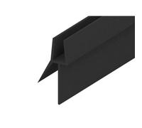 Black Shower Screen Seal Strip For 4-6mm Glass Up To 20mm Gap Bath