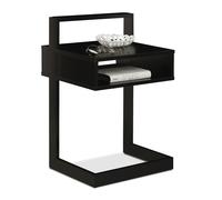 Black Side Table Walnut Decoration End Sofa Couch Reading Night Stand Bed