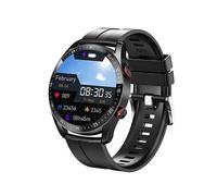 (Black silicone belt) 2023 New Huawei Smart Watch Ip67 Waterproof Ecg ppg Fitness Tracker Health Monitor Bluetooth Call Sports Watch