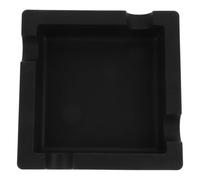 Black Silicone Cigar Ashtray Square Reusable Indoor Holder