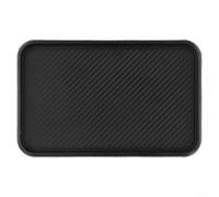 Black Silicone NonSlip Car Front Dashboard Storage Mat, 200x128mm