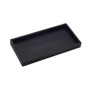 Black Silicone Organizer Tray.20 * 10 * 1.8cm Decorative Storage Organizer Tray Vanity Trays For Bathroom/Sink/Hotel/Home