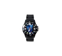 Black Silicone Round Watch for Sci Fi Fans