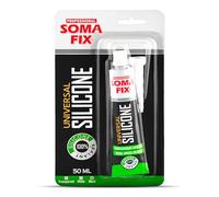 Black Silicone Sealant - Flexible Silicone Tube for Wood, Parquet, Bathroom, Sink, Windows - Multi-Purpose, Waterproof (Black, 50ml)