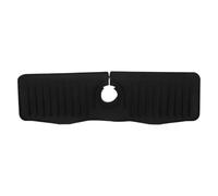 Black Silicone Sink Faucet Mat with 10 Degree Slope for Kitchen