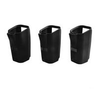 Black Silicone Skin for EufyCam S3 Pro Shock-Absorbent(3pcs) | Full body weatherproof housing, UV and rain resistant, protects lens and sensors, for sl lack finish